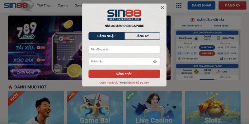 Bật mí mẹo đăng nhập Sin 88 đúng cách
