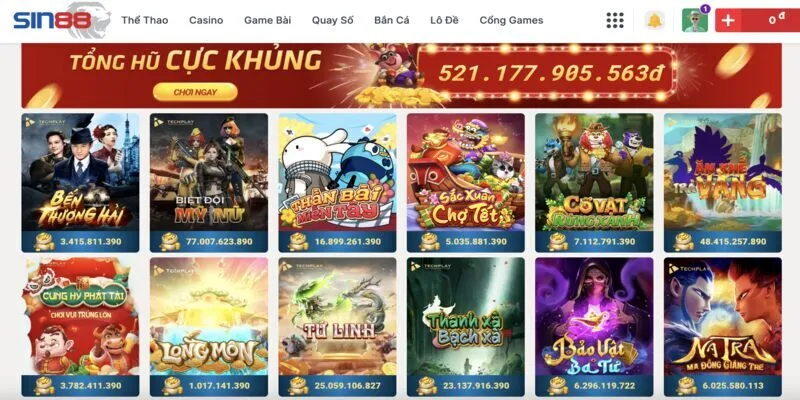 Khám phá ưu thế nổi bật của Sin88